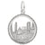 Boston Skyline Charm In Sterling Silver