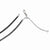 14K Yellow Gold & Rhodium Black and White Adjustable Ustable Double Strand Necklace