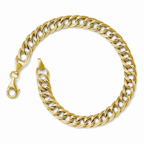 14K Yellow Gold Facny Link Bracelet