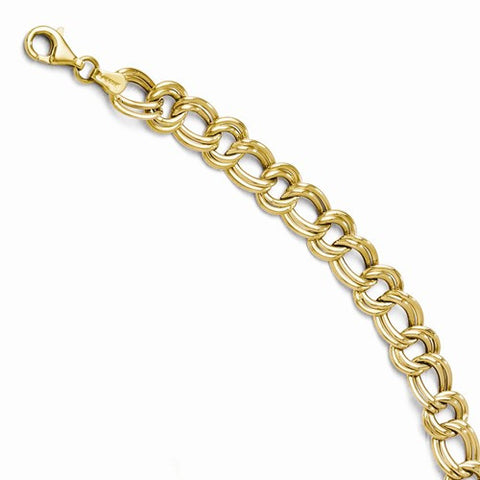 14K Yellow Gold Fancy Link Bracelet