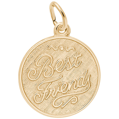 Best Friends Charm In Yellow Gold