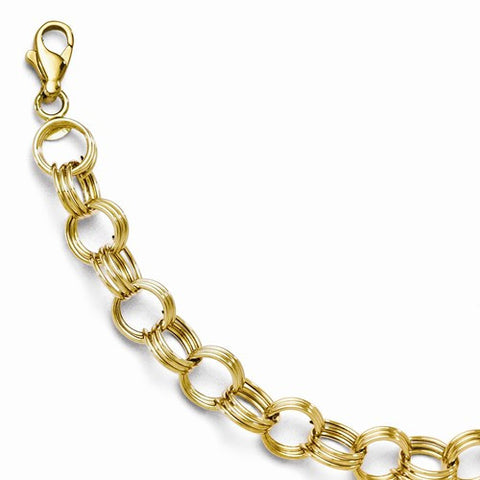 14K Yellow Gold Fancy Link Bracelet