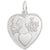 I Love You Charm In 14K White Gold