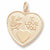 I Love You charm in Yellow Gold Plated hide-image