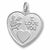 I Love You charm in 14K White Gold hide-image