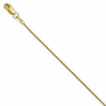 14K Yellow Gold Round Cable Chain