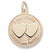 I Am Yours Hearts charm in Yellow Gold Plated hide-image