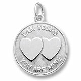 I Am Yours Hearts charm in Sterling Silver hide-image