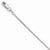 14K White Gold Flat Cable Chain
