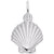 Shell Charm In 14K White Gold