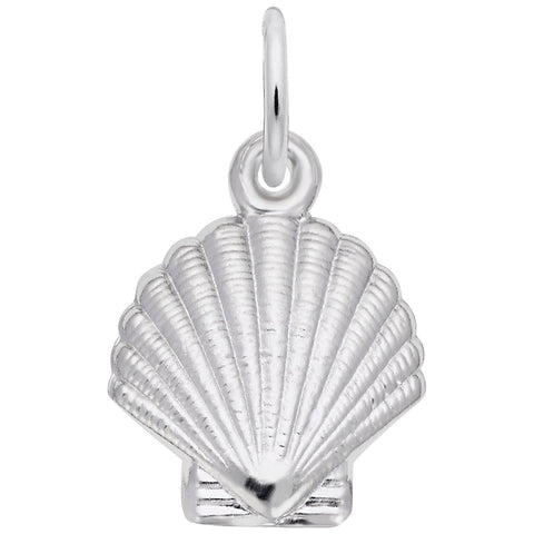Shell Charm In Sterling Silver