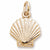 Shell charm in Yellow Gold Plated hide-image