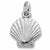 Shell charm in 14K White Gold hide-image