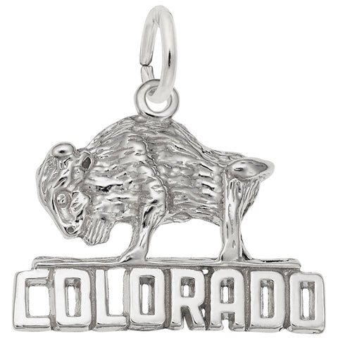 Colorado Charm In 14K White Gold