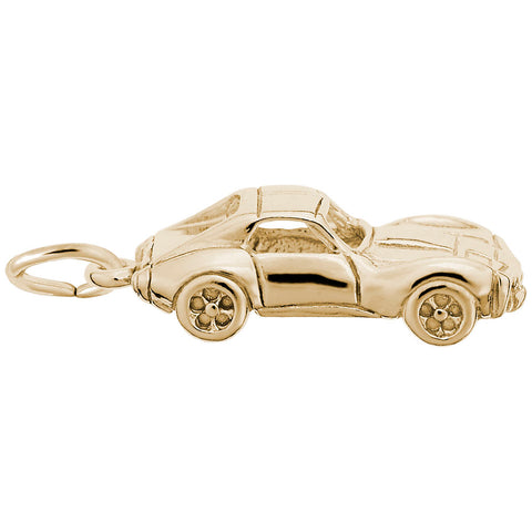 Car Charm in Yellow Gold Plated