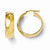 14k Yellow Gold Polished Hoop Earrings