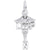 Licensed Practical Nurse Charm In 14K White Gold