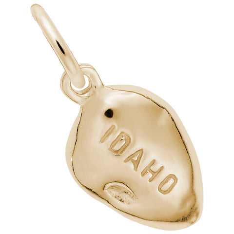 Idaho Potato Charm in Yellow Gold Plated