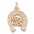 Las Vegas Horseshoe Charm in 10k Yellow Gold hide-image