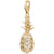 Pineapple Charm in Yellow Gold Plated