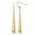 14k Yellow Gold Polished Shepherd Hook Earrings