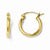 14k Yellow Gold Polished Hoop Earrings