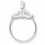 Charmholder in 14K White Gold