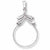 Charmholder in 14K White Gold