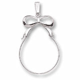 Ribbon Charmholder in Sterling Silver