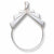 Charmholder in 14K White Gold