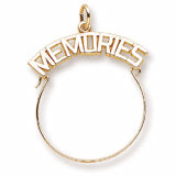 Memories Charmholder in 10k Yellow Gold
