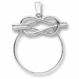 Charmholder in 14K White Gold