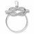 Charmholder in 14K White Gold