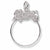 Music Staff Charmholder in 14K White Gold