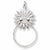 Sun Charmholder in 14K White Gold