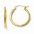 14k Yellow Gold Polished Hoop Earrings