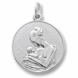 Mom And Baby charm in Sterling Silver hide-image