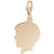 Boys Head Charm In Gold Plated