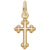 Cross Charm In Yellow Gold