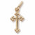 Cross Charm in 10k Yellow Gold hide-image