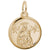 Madonna And Child Charm In Yellow Gold