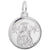 Madonna And Child Charm In 14K White Gold