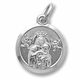 Madonna And Child charm in Sterling Silver hide-image