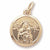 Madonna And Child charm in Yellow Gold Plated hide-image