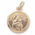 Madonna And Child Charm in 10k Yellow Gold hide-image