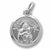 Madonna And Child charm in 14K White Gold hide-image