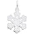 Snowflake Charm In Sterling Silver