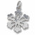 Snowflake charm in Sterling Silver hide-image