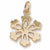 Snowflake charm in Yellow Gold Plated hide-image