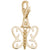 Butterfly Charm in Yellow Gold Plated